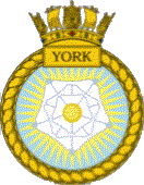 HMS York Badge