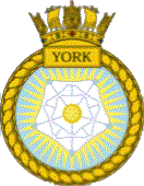 HMS York badge